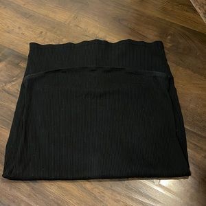 Black strapless dress